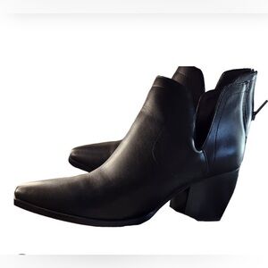 Vince Camuto Black Vegan Leather Doralli Bootie